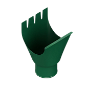 Воронка выпускная D125/100 престиж (RAL 6005) (фото)