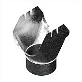 Воронка выпускная D185x150 ОЦ-01-БЦ-Безцветный-0,5 (фото)