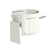 Держатель трубы D100 (на кирпич) ПЛД-02-9010 Чистый белый-0.6 (фото)