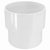 Муфта водосточной трубы 80 MUROL белый (фото)