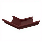 Угол желоба наружний D125 ПЛД-02-0,6 корич 8017 (фото)